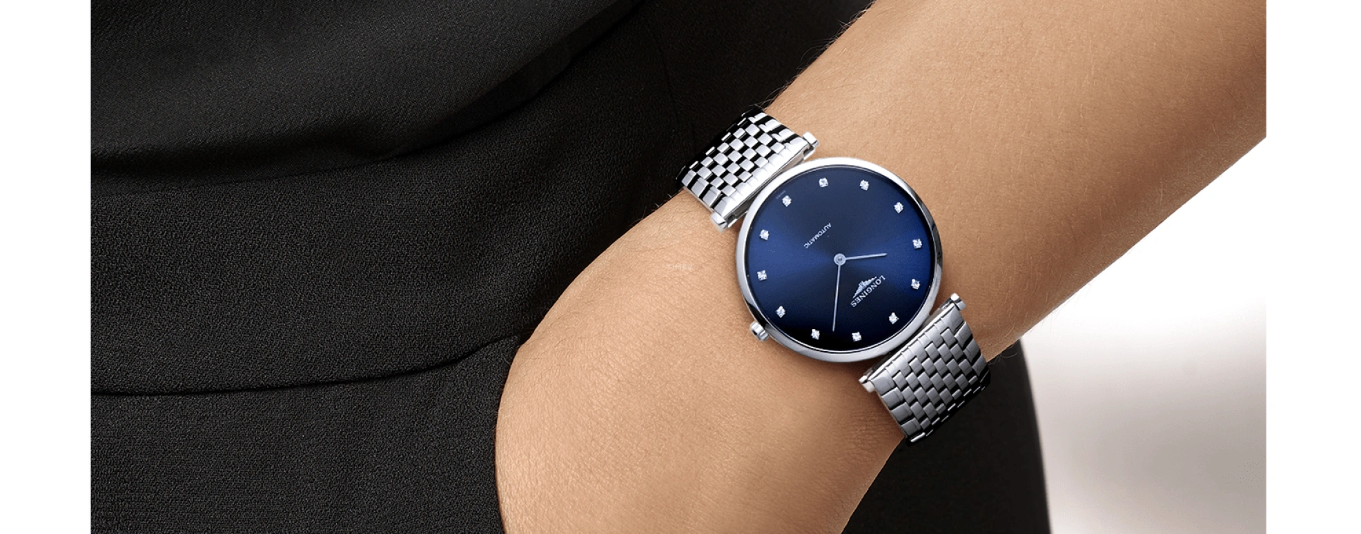 Longines,Elegant 36mm,36mm,Stainless Steel,Blue,Automatic,40hours,In-house Caliber,L4,L4.908.4.97.6