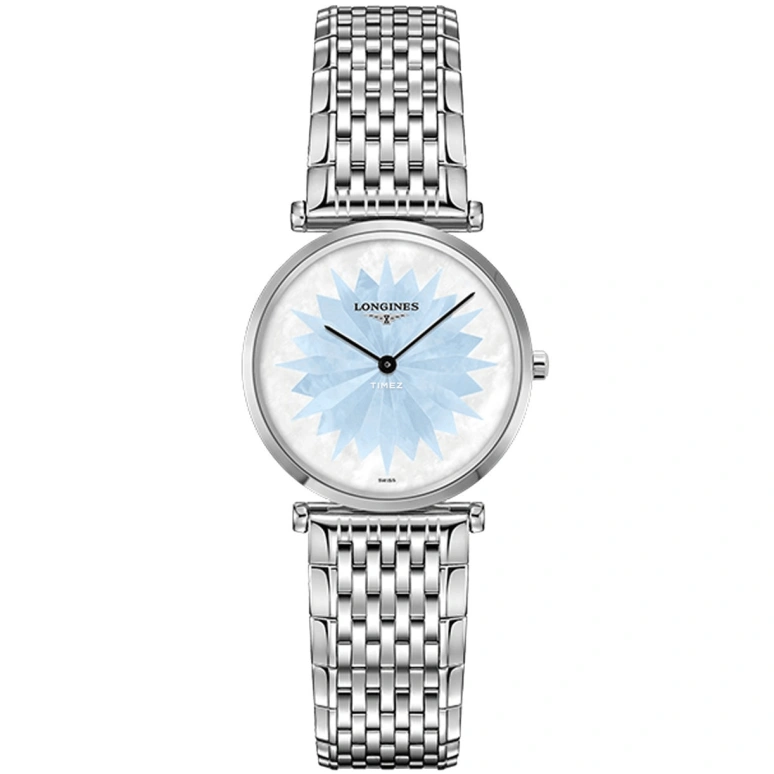 Longines,La Grande Classique 29mm,29mm,Stainless Steel,Blue,White,Quartz,In-house Caliber,Sapphire,L4,L4.512.4.03.6