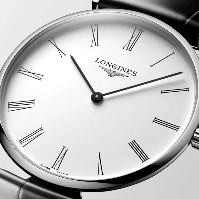 Longines,Elegant 38mm,38mm,Stainless Steel,Black,White,Quartz,In-house Caliber,Sapphire,L4,L4.866.4.11.2