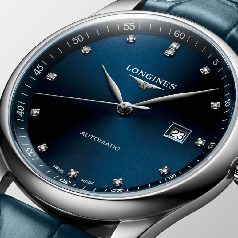 Longines,Master 42mm,42mm,Stainless Steel,Blue,Automatic,Day,64hours,L2,L2.893.4.97.0