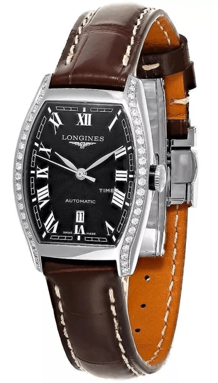 Longines,Evidenza 36mm,36mm,Stainless Steel,Black,Automatic,Day,45hours,L2,L2.142.0.50.4