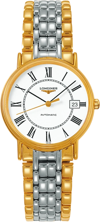 Longines,Presence 34.50mm,34.50mm,Stainless Steel,White,Automatic,Chronograph,Date,L4,L4.821.2.11.7