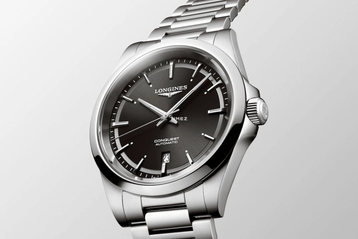 Longines,Conquest 41mm,41mm,Stainless Steel,Black,Automatic,Day,72hours,L3,L3.830.4.52.6