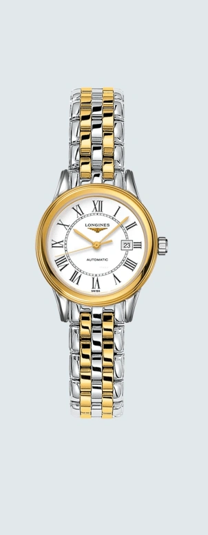 Longines,Flagship 30mm,30mm,Stainless Steel,White,Automatic,Date,40hours,L4,L4.374.3.21.7