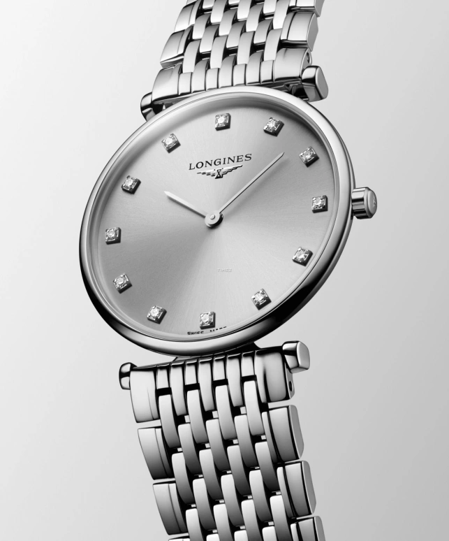 Longines,La Grande Classique 29mm,29mm,Stainless Steel,Grey,Quartz,In-house Caliber,Sapphire,Crystal Glass,L4,L4.512.4.70.6