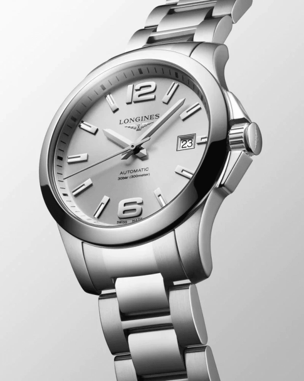 Longines,Sport 39mm,39mm,Stainless Steel,Silver,Automatic,72hours,In-house Caliber,L3,L3.776.4.76.6