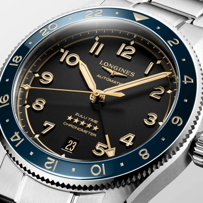 Longines,Spirit 39mm,39mm,Stainless Steel,Ceramic,Black,Automatic,Day,Dule Time,GMT,Anti-magnetic,65hours,In-house Caliber,L3,L3.802.4.60.6