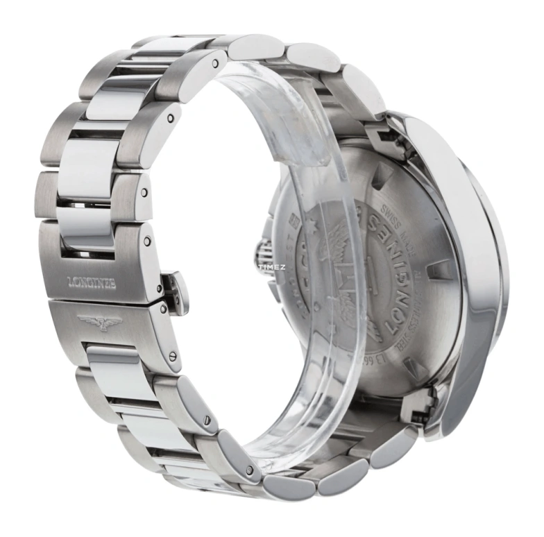 Longines,Conquest 41mm,41mm,Stainless Steel,Blue,Automatic,Chronograph,Day,L3,L3.662.4.96.6