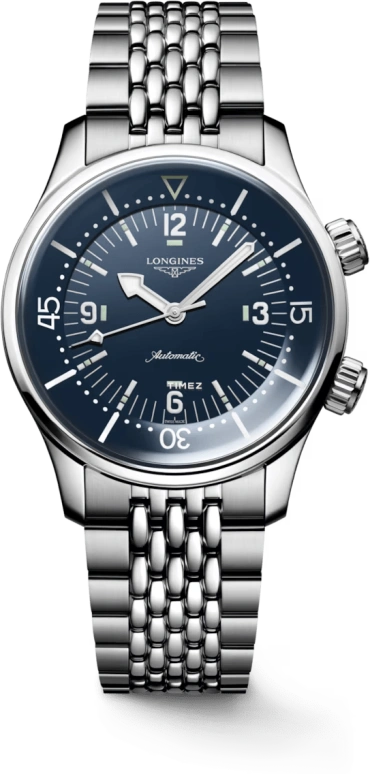 Longines,Legend Diver 39mm,39mm,Stainless Steel,Blue,Automatic,72hours,In-house Caliber,L3,L3.764.4.90.6 