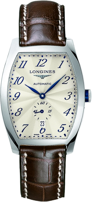 Longines,Evidenza 33.10mm,33.10mm,Stainless Steel,Silver,Automatic,Date,42hours,L2,L2.642.4.73.4