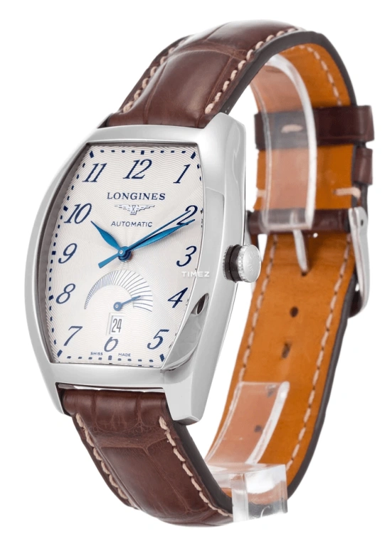 Longines,Evidenza 33.10mm,33.10mm,Stainless Steel,Beige,Automatic,Day,Power Reserve Indicator,L2,L2.672.4.73.9