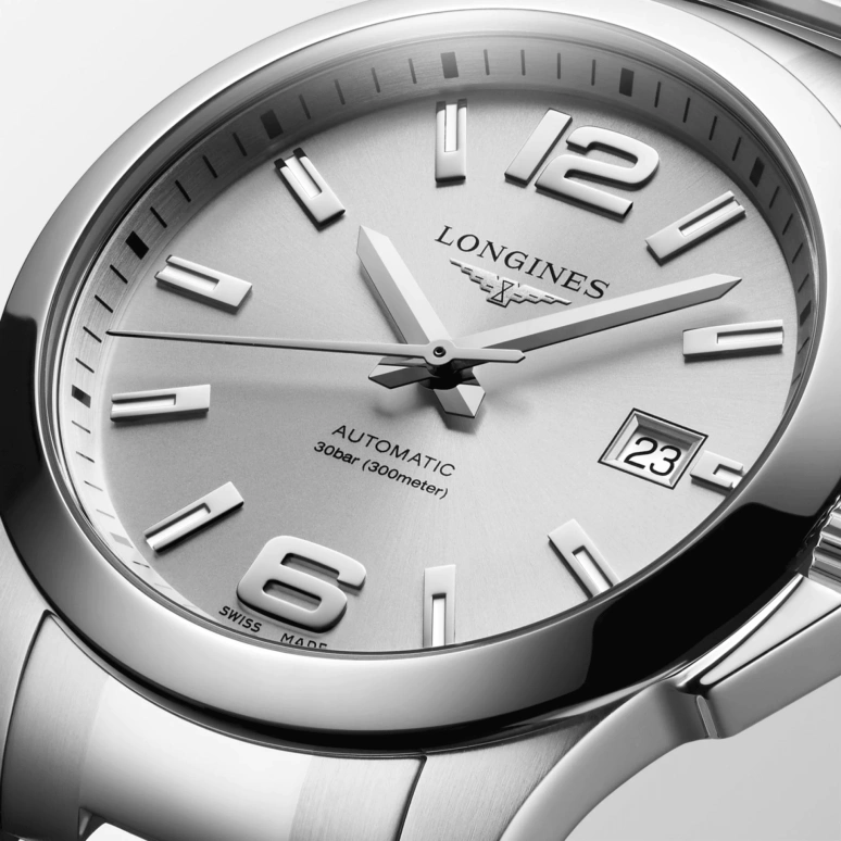 Longines,Sport 39mm,39mm,Stainless Steel,Silver,Automatic,72hours,In-house Caliber,L3,L3.776.4.76.6