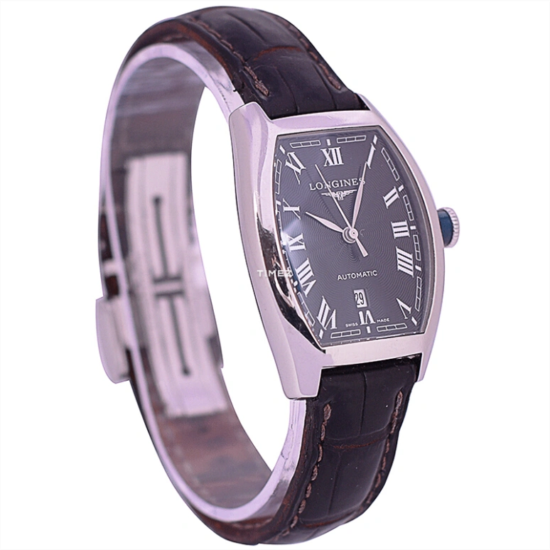 Longines,Evidenza 26x30.60mm,26x30.60mm,Stainless Steel,Black,Automatic,Day,45hours,L2,L2.142.4.51.4