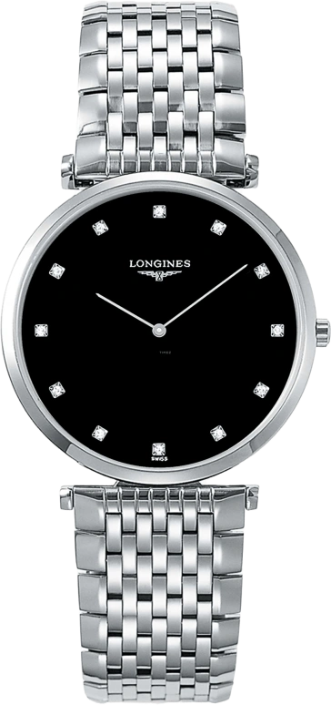 Longines,La Grande Classique 36mm,36mm,Stainless Steel,Black,Quartz,Perpetual Calendar,In-house Caliber,L4,L4.755.4.58.6