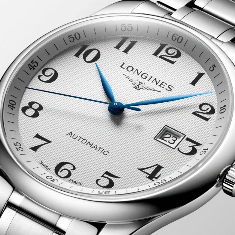 Longines,Master 42mm,42mm,Stainless Steel,White,Automatic,Chronograph,Date,L2,L2.893.4.78.6