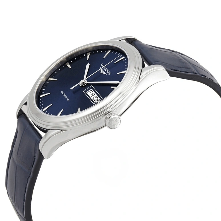 Longines,Flagship 38.50mm,38.50mm,Stainless Steel,Blue,Automatic,Date,Day,L4,L4.899.4.92.2