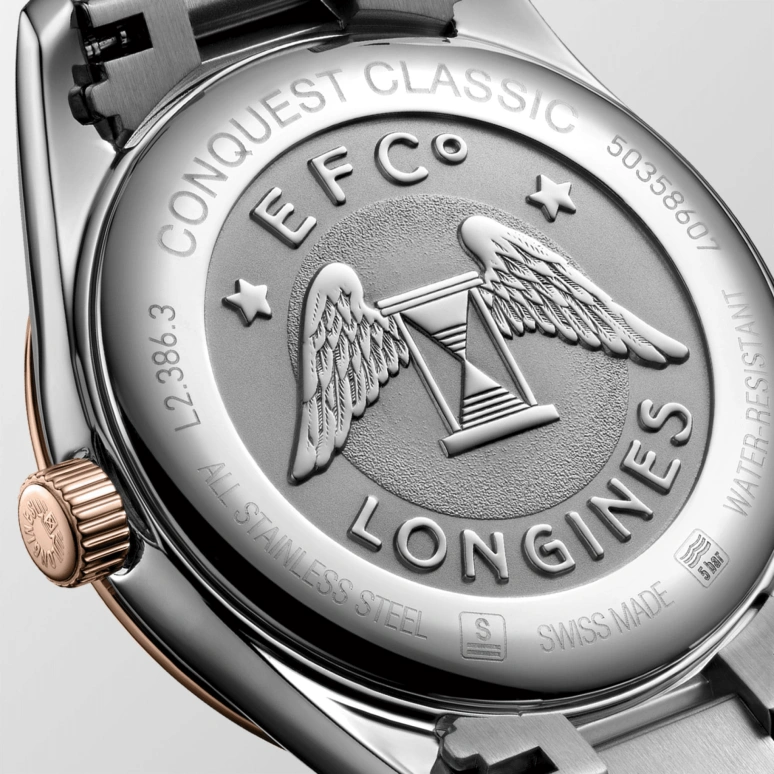 Longines,Conquest Classic 34mm,34mm,Stainless Steel,Blue,Quartz,Date,26280hours,L2,L2.386.3.92.7