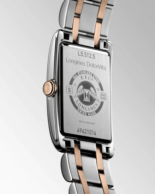 Longines,DolceVita 23mm,23mm,Pink Gold,Stainless Steel,Beige,Quartz,26280hours,In-house Caliber,L5,L5.512.5.75.7
