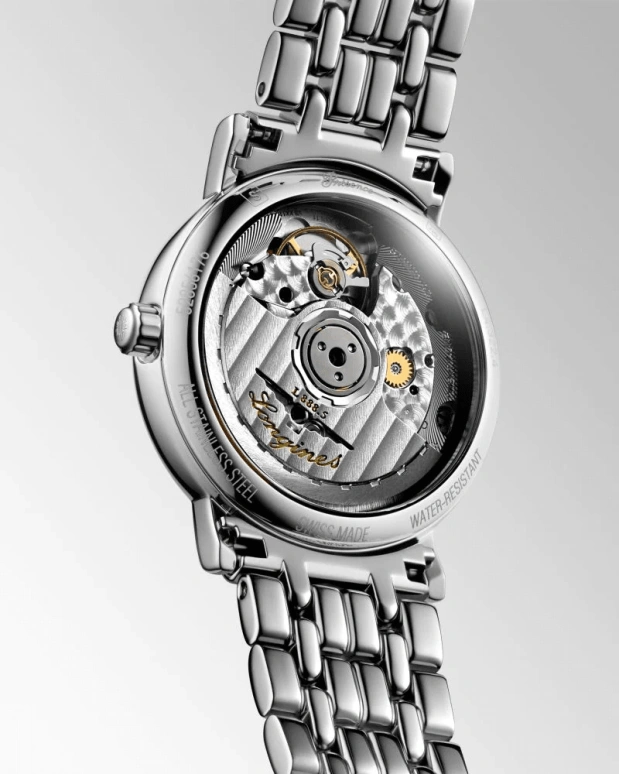 Longines,Presence 30mm,30mm,Stainless Steel,White,Automatic,Date,64hours,L4,L4.322.4.11.6