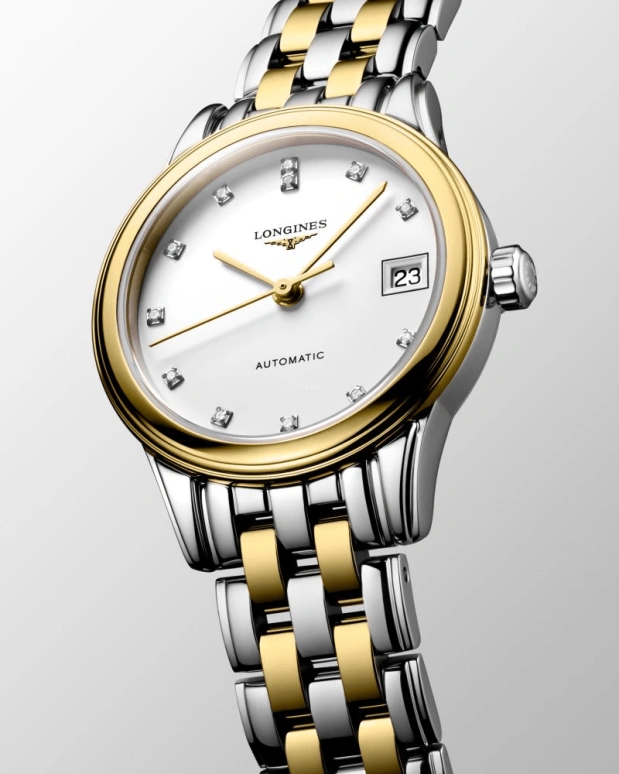 Longines,Flagship 26mm,26mm,Stainless Steel,White,Automatic,Date,40hours,L4,L4.274.3.27.7