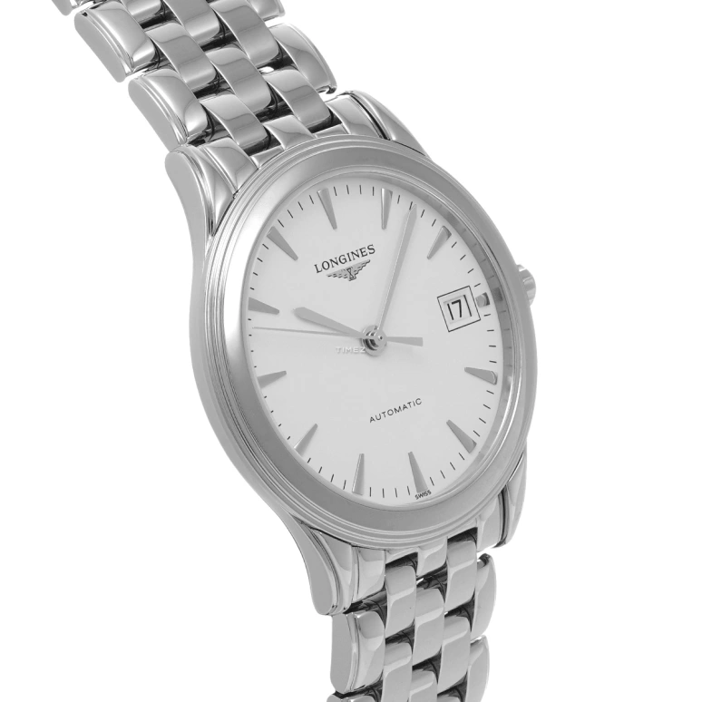 Longines,Flagship 35.60mm,35.60mm,Stainless Steel,White,Automatic,Day,42hours,L4,L4.774.4.14.6