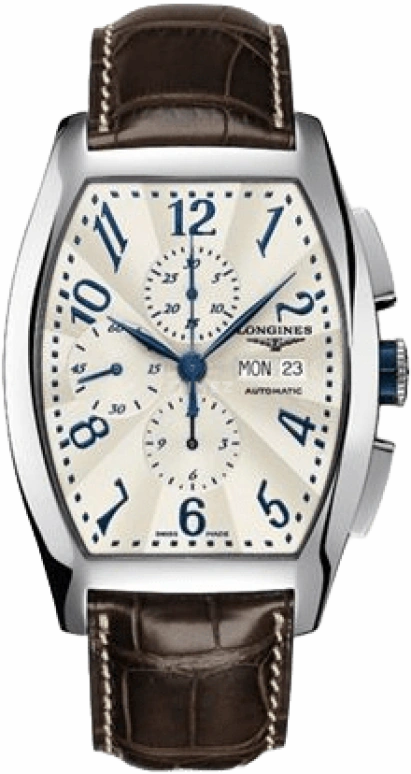 Longines,Evidenza 40.60mm,40.60mm,Stainless Steel,Beige,Automatic,Chronograph,Date,Day,L2,L2.701.4.78.9
