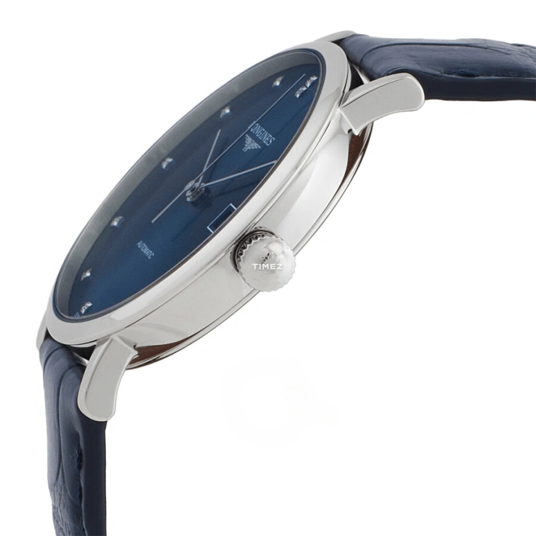 Longines,Elegant 37mm,37mm,Stainless Steel,Blue,Automatic,Day,65hours,L4,L4.810.4.97.2