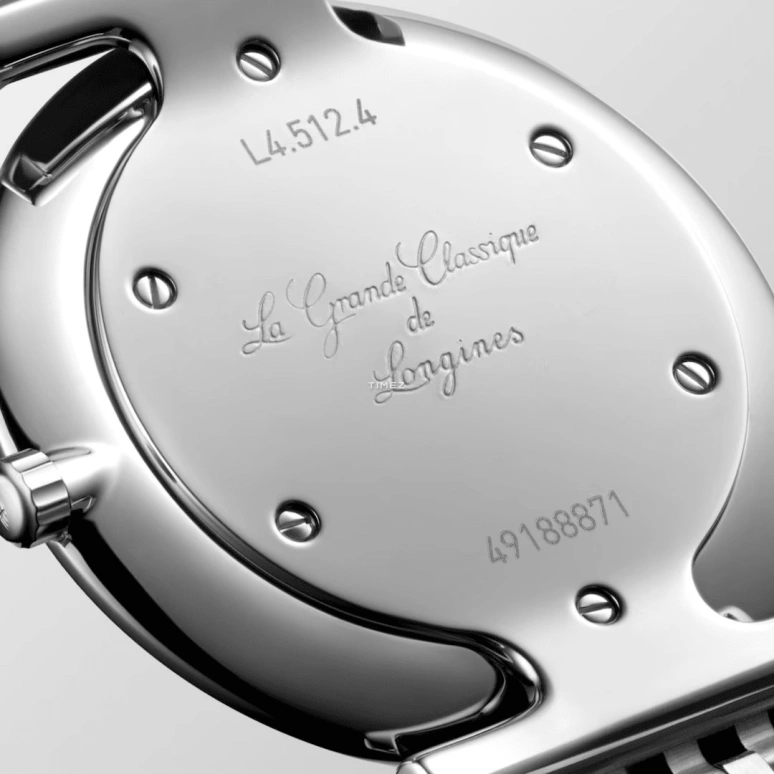 Longines,La Grande Classique 29mm,29mm,Stainless Steel,White,Quartz,In-house Caliber,Sapphire,Crystal Glass,L4,L4.512.4.87.C