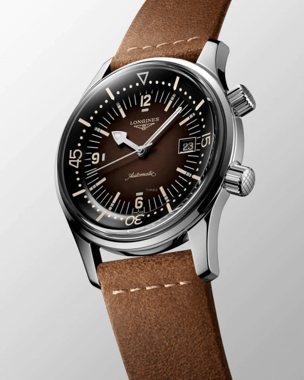 Longines,Heritage Classic 42mm,42mm,Stainless Steel,Brown,Automatic,Date,64hours,L3,L3.774.4.60.2