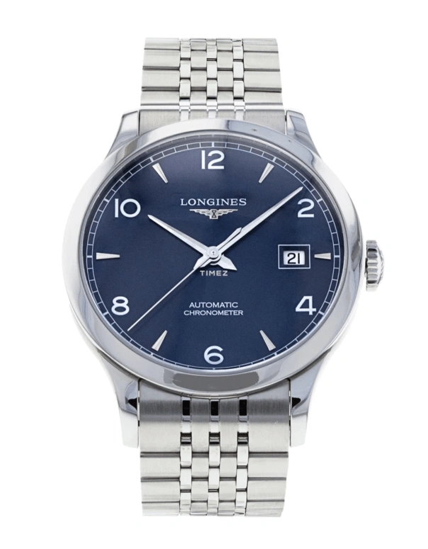 Longines,Record 38.50mm,38.50mm,Stainless Steel,Blue,Automatic,Day,64hours,L2,L2.820.4.96.6