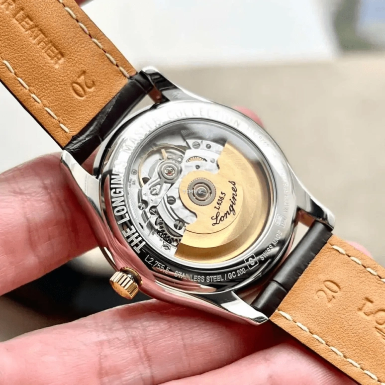 Longines,Master 38.50mm,38.50mm,Stainless Steel,Yellow Gold,Gold,Automatic,Date,Day,L2,L2.755.5.37.3