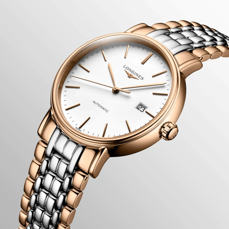 Longines,Presence 40mm,40mm,Stainless Steel,White,Automatic,Date,65hours,L4,L4.922.1.12.7