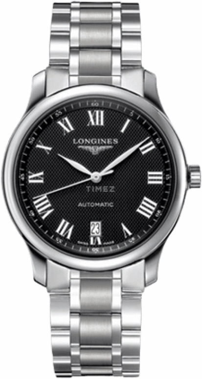 Longines,Master 38.50mm,38.50mm,Stainless Steel,Black,Automatic,Chronograph,Date,L2,L2.628.4.51.6