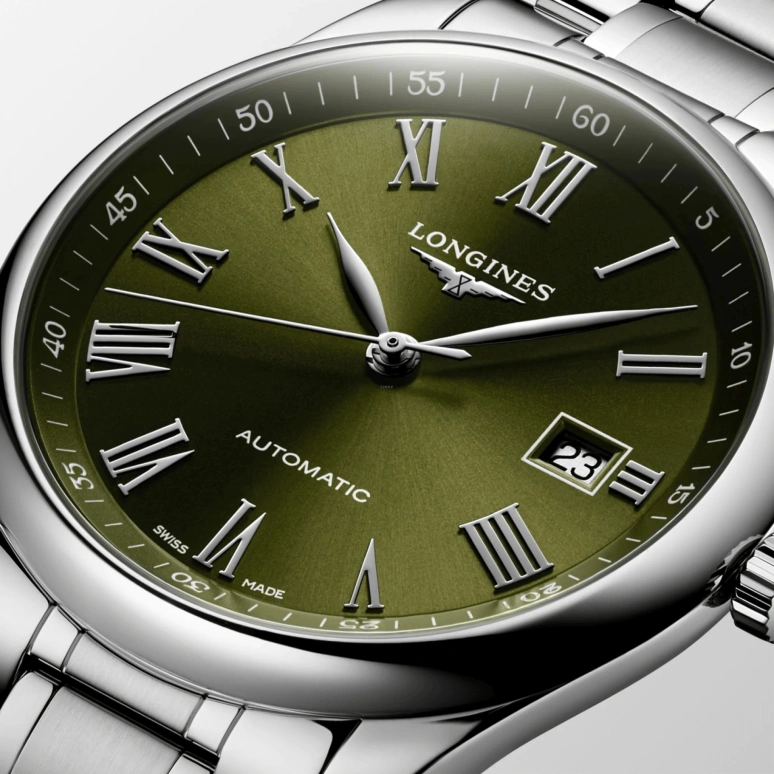 Longines,Heritage Classic 40mm,40mm,Stainless Steel,Green,Automatic,Day,64hours,L2,L2.793.4.09.6
