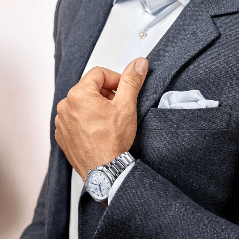 Longines,Master 40mm,40mm,Stainless Steel,Silver,Automatic,Chronograph,Date,L2,L2.629.4.78.6