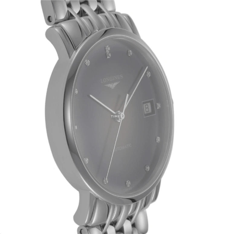 Longines,Elegant 34.50mm,34.50mm,Stainless Steel,Blue,Automatic,Day,65hours,L4,L4.809.4.97.6