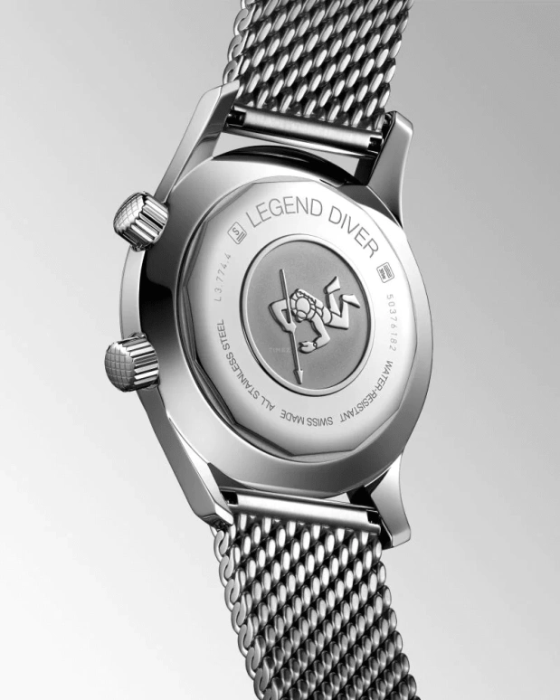 Longines,Heritage Classic 42mm,42mm,Stainless Steel,Black,Automatic,Date,65hours,L3,L3.774.4.50.6