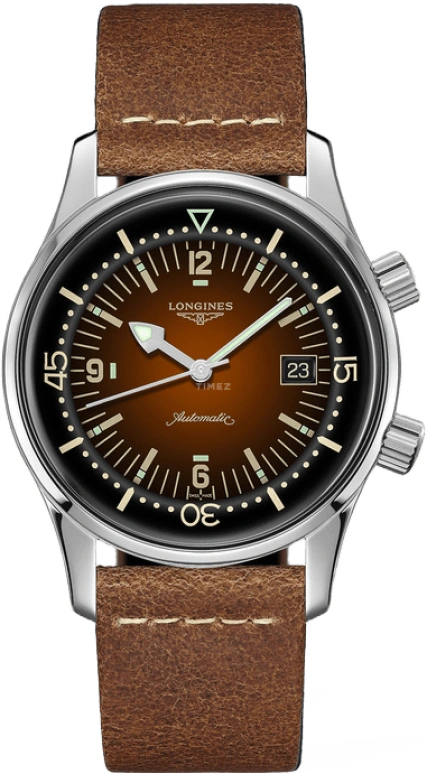 Longines,Heritage Classic 42mm,42mm,Stainless Steel,Brown,Automatic,Date,64hours,L3,L3.774.4.60.2