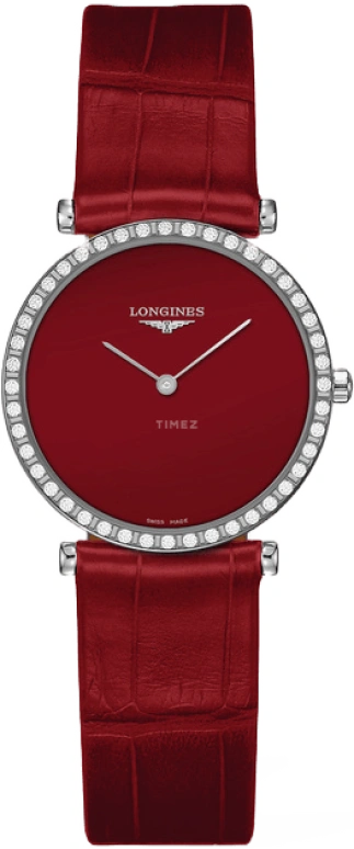 Longines,La Grande Classique 29mm,29mm,Stainless Steel,Red,Quartz,Perpetual Calendar,In-house Caliber,L4,L4.523.0.91.2