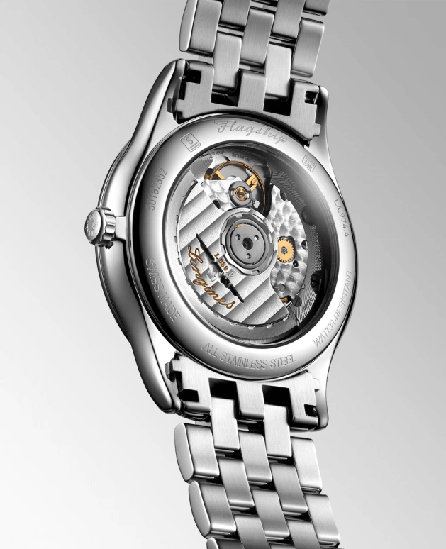 Longines,Heritage Classic 38.50mm,38.50mm,Stainless Steel,Black,Automatic,Day,65hours,L4,L4.974.4.57.6
