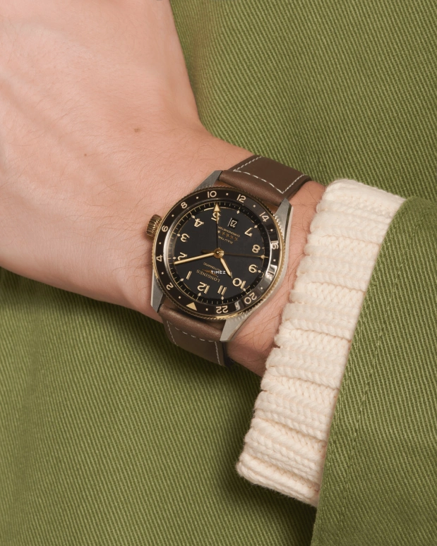 Longines,Spirit 42mm,42mm,Stainless Steel,Black,Automatic,Day,Anti-magnetic,L3,L3.812.5.53.2
