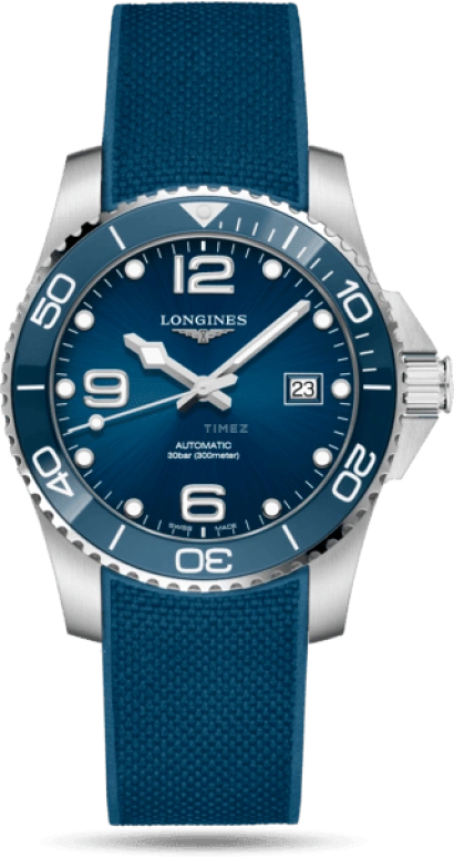 Longines,HydroConquest 41mm,41mm,Stainless Steel,Blue,Automatic,Date,65hours,L3,L3.781.4.96.9
