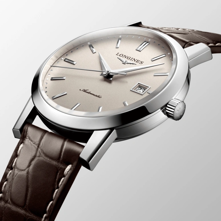 Longines,1832 40mm,40mm,Stainless Steel,Beige,Automatic,Date,64hours,L4,L4.825.4.92.2