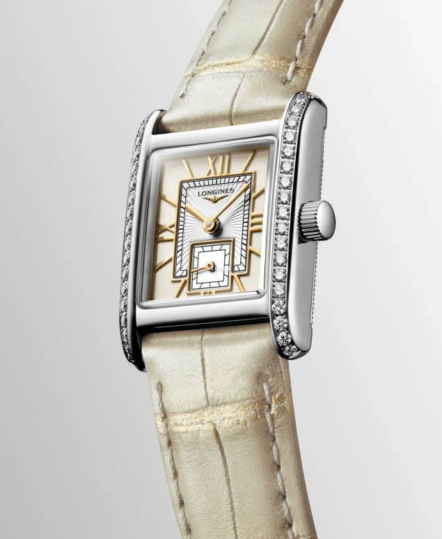 Longines,Mini DolceVita 21.50x29mm,21.50x29mm,Stainless Steel,Cream,Quartz,26280hours,In-house Caliber,L5,L5.200.0.79.2