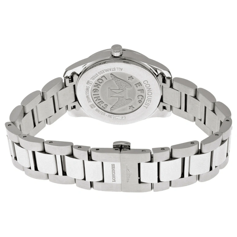 Longines,Conquest 36mm,36mm,Stainless Steel,Black,Quartz,Day,26280hours,L3,L3.401.0.57.6
