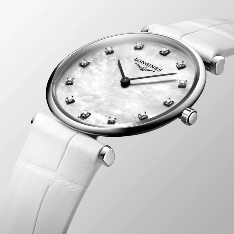 Longines,La Grande Classique 29mm,29mm,Stainless Steel,White,Quartz,In-house Caliber,Sapphire,L4,L4.512.4.87.0