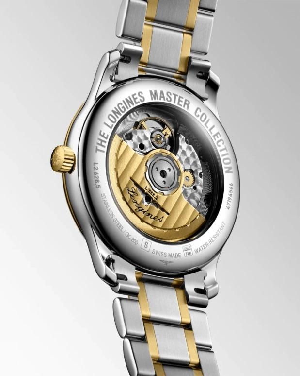 Longines,Master 38.50mm,38.50mm,Yellow Gold,Stainless Steel,Champagne,Automatic,Chronograph,Date,L2,L2.628.5.37.7