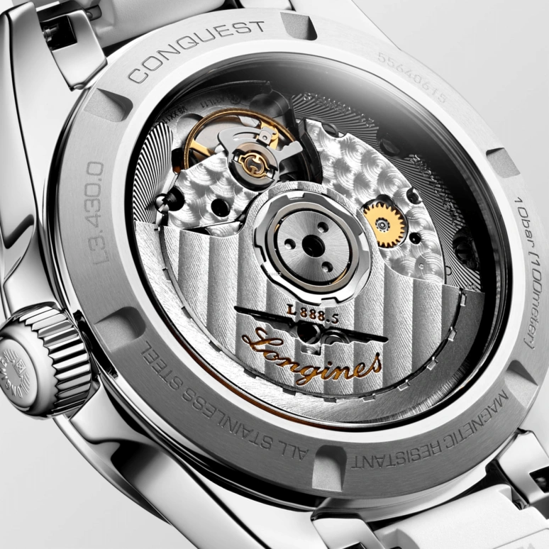 Longines,Sport 34mm,34mm,Stainless Steel,Silver White,Automatic,Day,Anti-magnetic,L3,L3.430.0.87.9