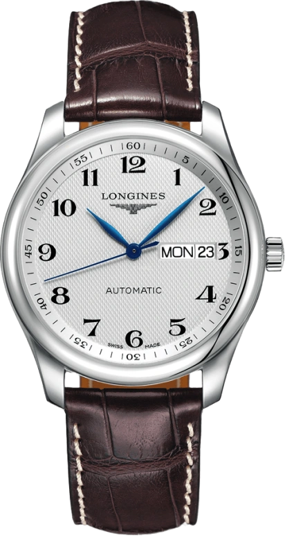 Longines,Master 38.50mm,38.50mm,Stainless Steel,Silver,Automatic,Date,Day,L2,L2.755.4.78.3