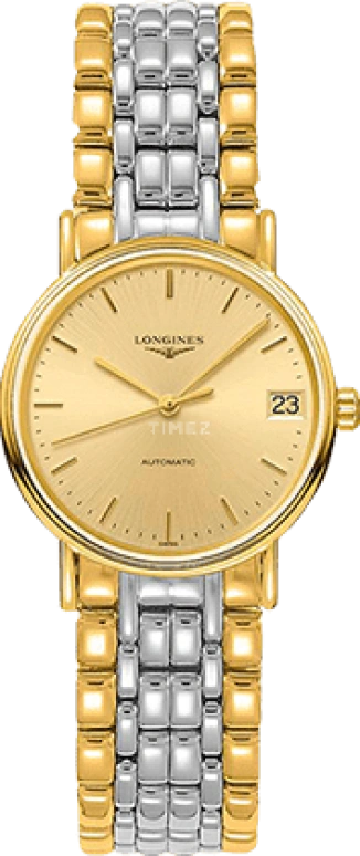 Longines,Presence 30mm,30mm,Stainless Steel,Champagne,Automatic,Date,64hours,L4,L4.322.2.32.7